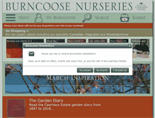 Tablet Screenshot of burncoose.co.uk